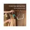 Multi-Functional Home Closet Hooks Creative Round Ring Hangers for Hats Coats Space-Saving Durable Wardrobe Organizer