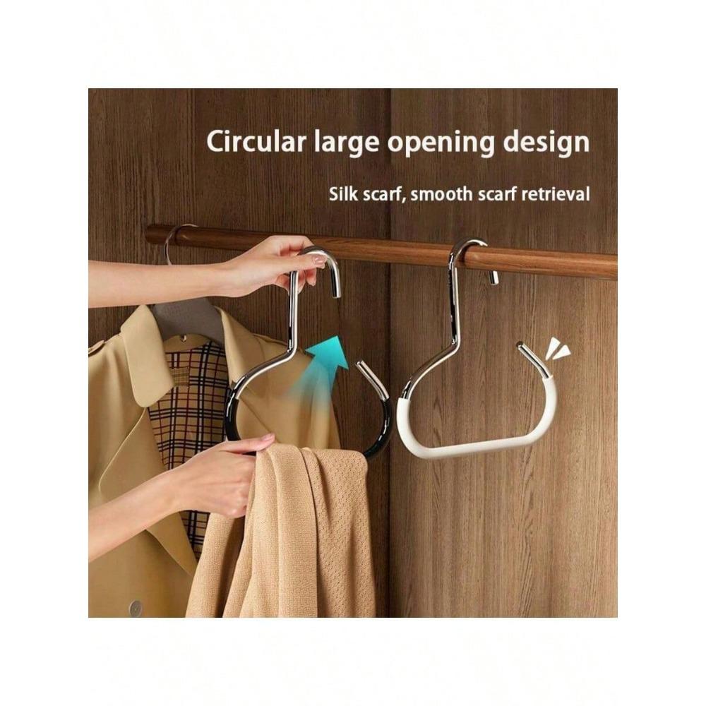 Multi-Functional Home Closet Hooks Creative Round Ring Hangers for Hats Coats Space-Saving Durable Wardrobe Organizer