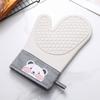 1pc Oven Silicone Gloves Anti-scald Gloves Cute Oven Mitt Heat Resistant Gloves Microwave Oven Baking Tools Kitchen Bakeware