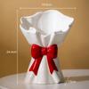 Lovely Bowknot Bouquet Creative Ceramic Vase Plant Pots Table Decoration Flowers Arrangement Flower Vases Room Aesthetic Decor