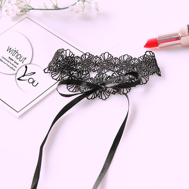 Lace Collar & Eye Mask Set: Sexy, Cute, Hollow Design