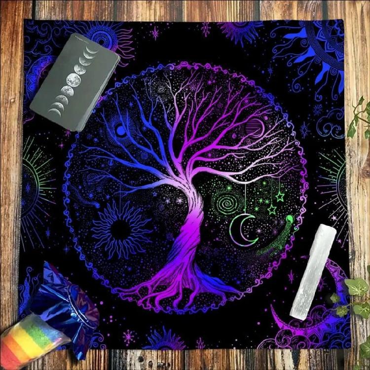 50x50/60x60/75x75cm Tarot Tablecloth Mat Divinations Board Game Oracles Card Pad