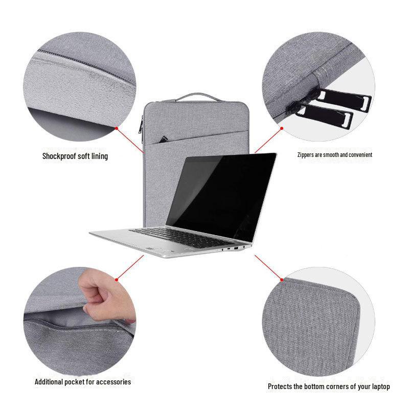 16/14 Zoll Stoßfeste & Wasserdichte Laptoptasche mit Futter - Tragbar & Langlebig für Frauen