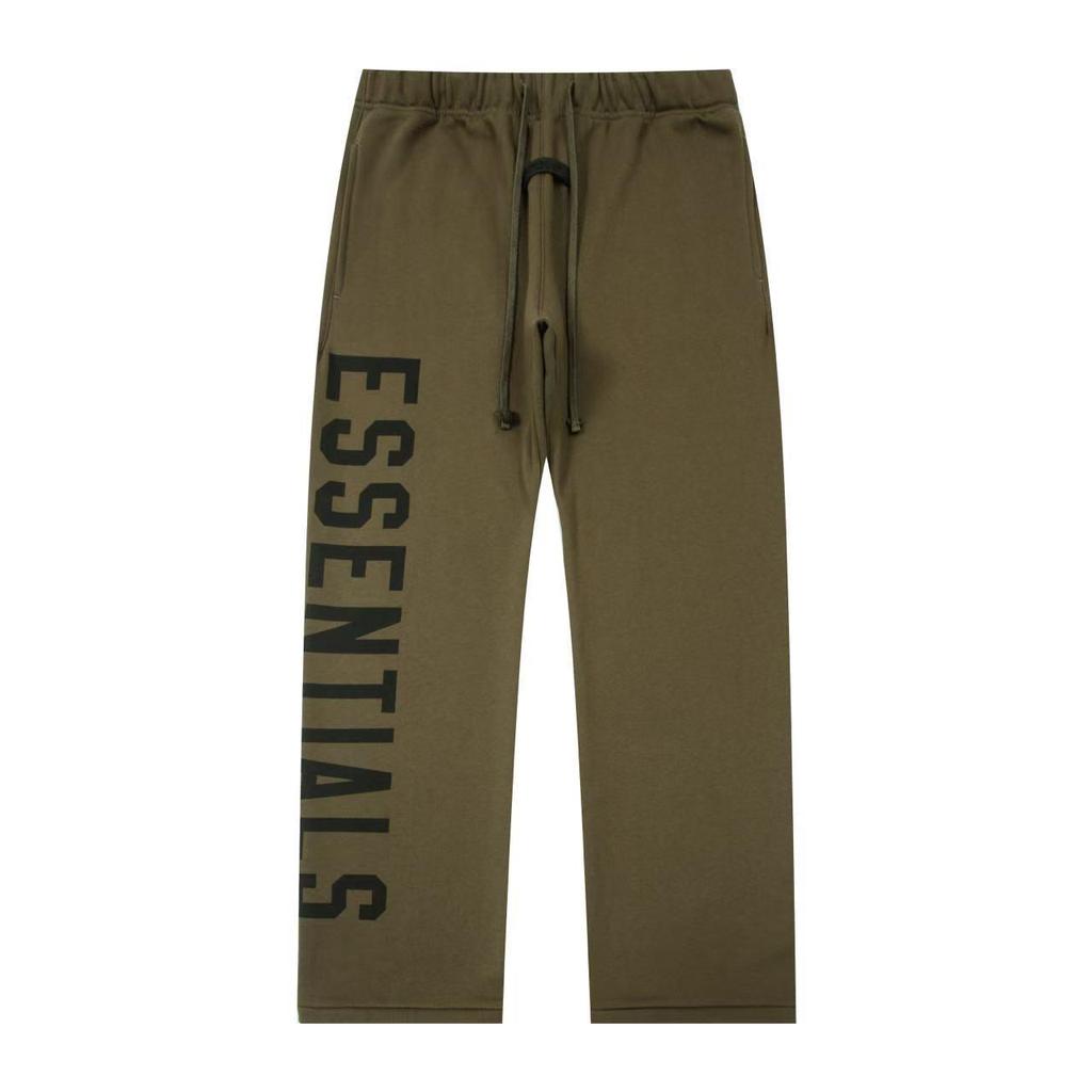 Pantaloni de trening unisex ESSENTIALS la modă cu imprimeu cu litere - Pantaloni lungi casual largi Streetwear