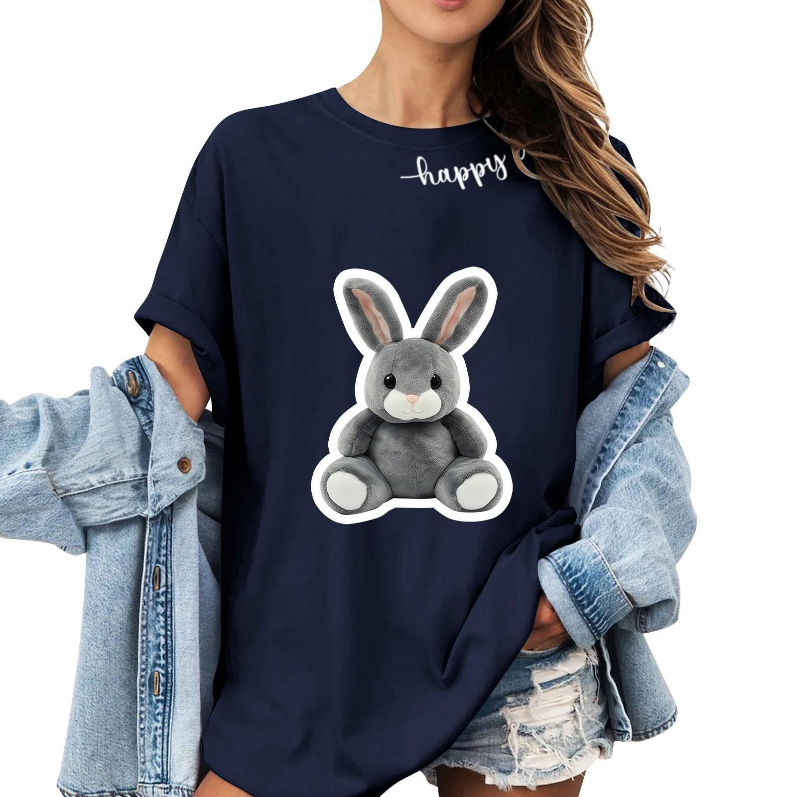 

T Shirts Short Sleeve Tees For Women Fashion Tops Lightweight Soft Casual Summer Outfits Clothes S