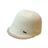 New Autumn and Winter Women's Knitted Woolen Hat Solid Color Simple and Stylish Korean Style Warm Outdoor Travel Equestrian Hat