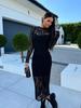 2024 Long Sleeve Lace Dress