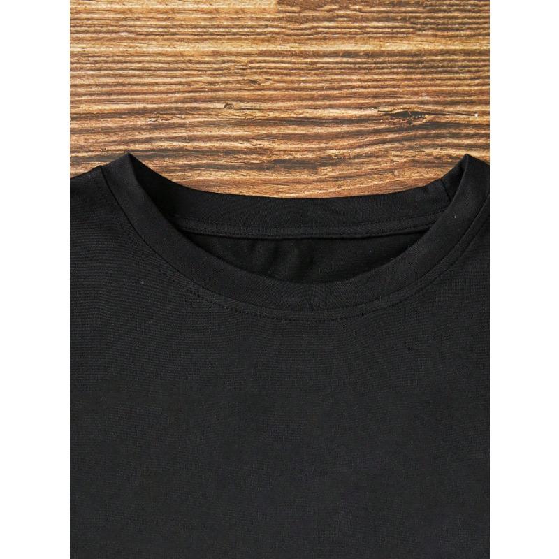 YYFS Dámská móda Ležérní Léto Jaro Jednobarevné halenky a košile s krátkým rukávem a výstřihem do O