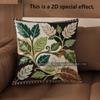 2D Floral Leaf Pattern Decorative Throw Pillow Covers Pattern Cushion Cover Suitable For Sofa Bedroom Car Pillow Cover