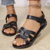 Flat-bottomed Sandals Women's Summer Casual Versatile Comfortable Flat-bottomed Fashion Versatile Beach Shoes