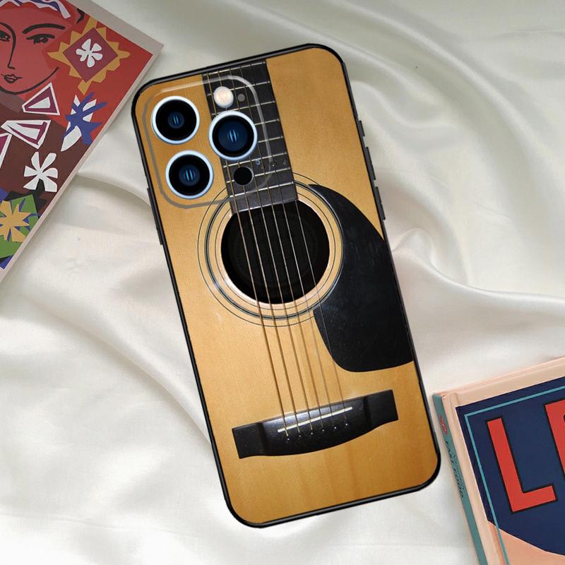

Guitar Instrument Music Phone Case For iPhone 15 14 12 11 13 16 17 Pro Max 15 16 Plus 13 Mini 16e 17 Air Funda Cover iPhone 13Pro MAX