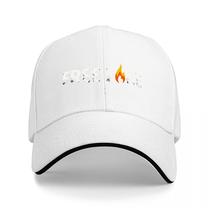 FREE FIRE LOGO BASEBALL CAP BLACK WITH FLAME DESIGN UnisexS ADJUSTABLE HAT FASHION SPORTS ACCESSORY FOR OUTDOOR ACTIVITIES