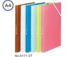 Clear File Folder Holder-In 12-Pocket A4 Portrait Blue 6171-3T-B
