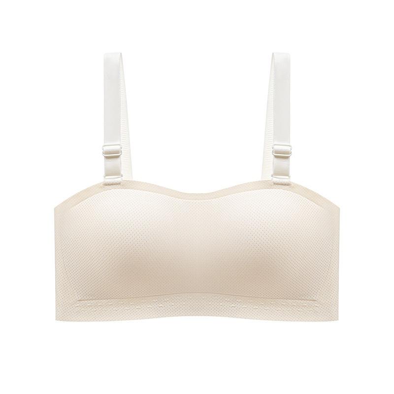 Women Strapless Seamless Invisible Backless Anti Slip Wireless Plus Size Bra