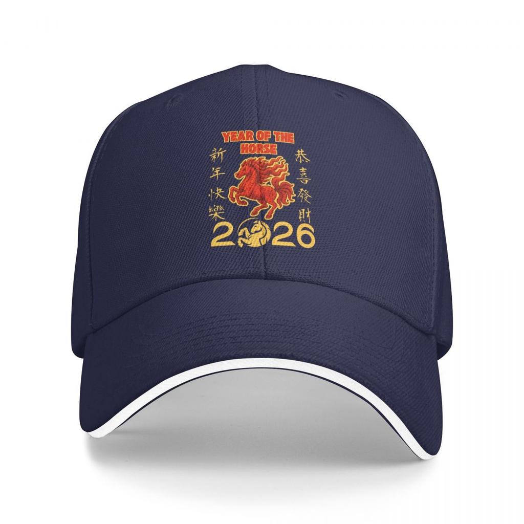 Baseball Caps 2026 Fire Horse Chinese New Year Horse Trendy Graphic Female Male Casual Summer Caps