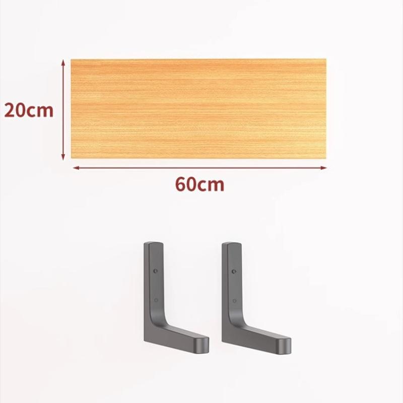 Wall Shelves Floating Wood Water Resistant-Space Saving Storage Display Rack Kitchen Bathroom