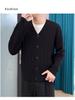 2025 Men's Trendy V-neck Knit Cardigan Sweater for Spring & Autumn