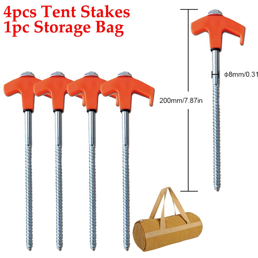 

4/8 шт 8 винтовые анкерные колышки для походной палатки штифты 20/25 см колышки для кемпинга на открытом воздухе гвозди спиральные пластиковые крепежные принадлежности