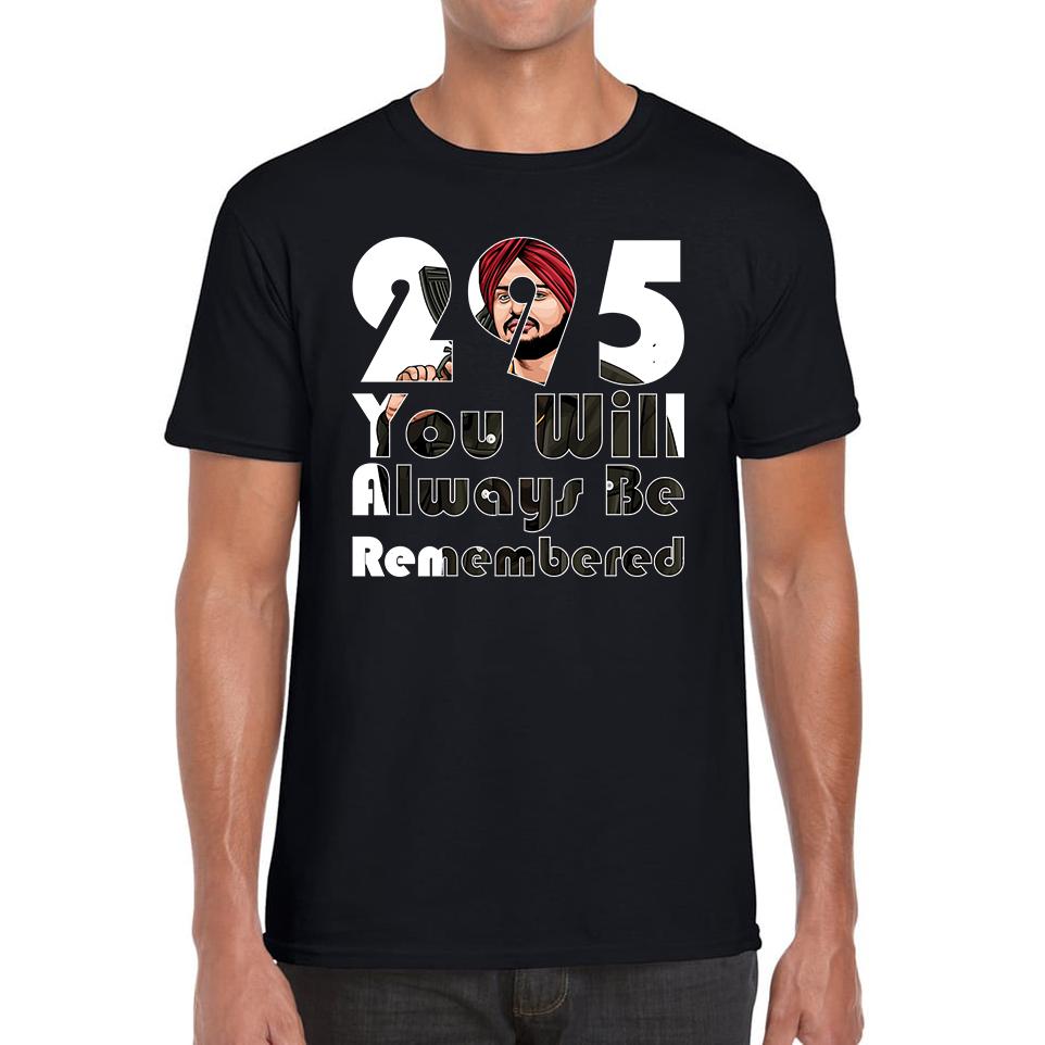 295 Sidhu Moose Wala You Will Always Be Remembered Unisex Mens T Shirt Womens Tops Tees 2XL