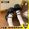 Small leather shoes women's 2025 new spring and summer French fashion versatile with skirts, thick soles increase height, sweet and cool Mary Jane s