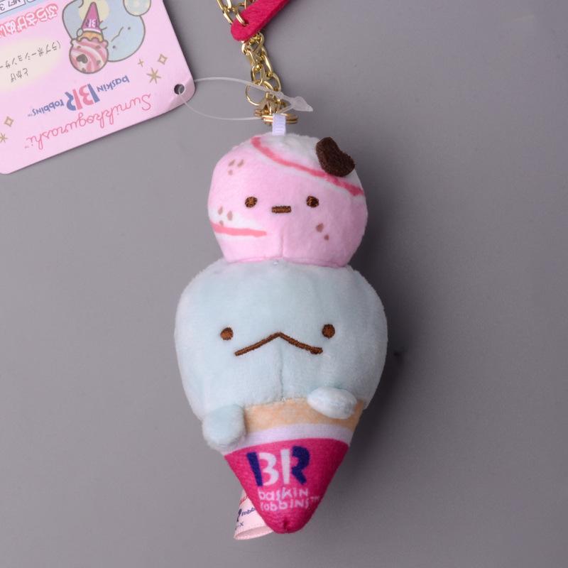 

Cute Sumikkogurashi Animal Plush Keychain Soft Filling Kids Teen Dolls Gift Pink