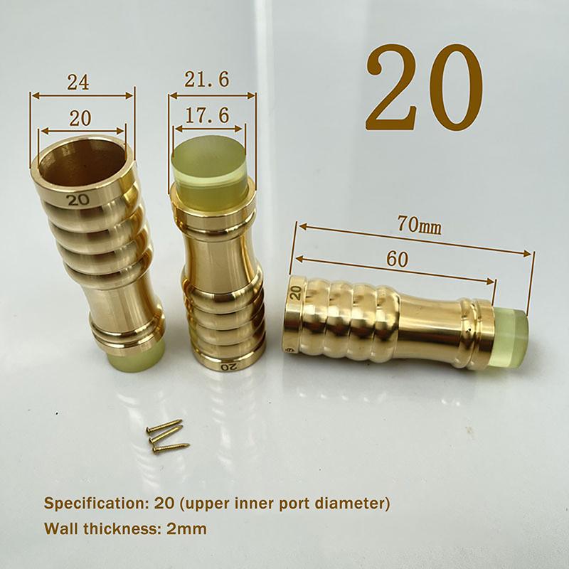 1PCS 10/16/18/20/25 Brass Cane Crutch Tip With Anti-Skid Rubber Pad For Hiking Pole Chair Leg Feet Replacement