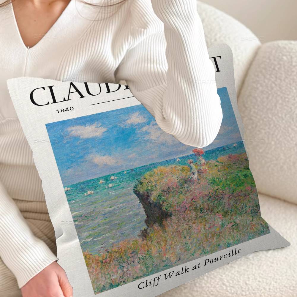 lmpressionism Artist Maple Design Cushion Cover Happy Autumn Harvest decor Holiday Decorati Pillow Cover 12x12Inch