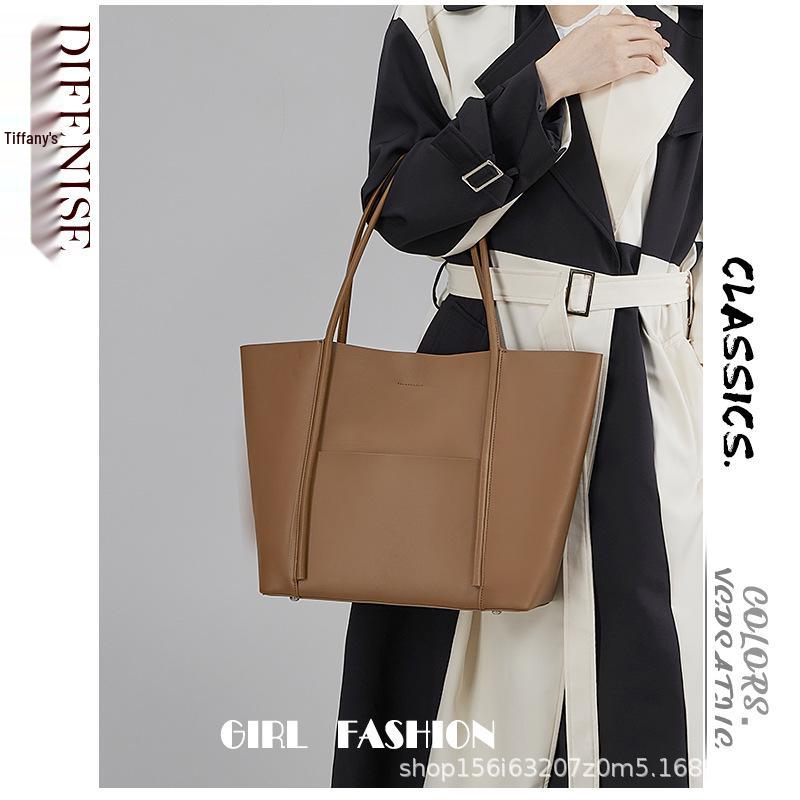 

2025 Cowhide Leather Tote: Large Capacity Multi-Pocket Handbag & Shoulder Bag for Women 35-49 x 17 x 31 CM