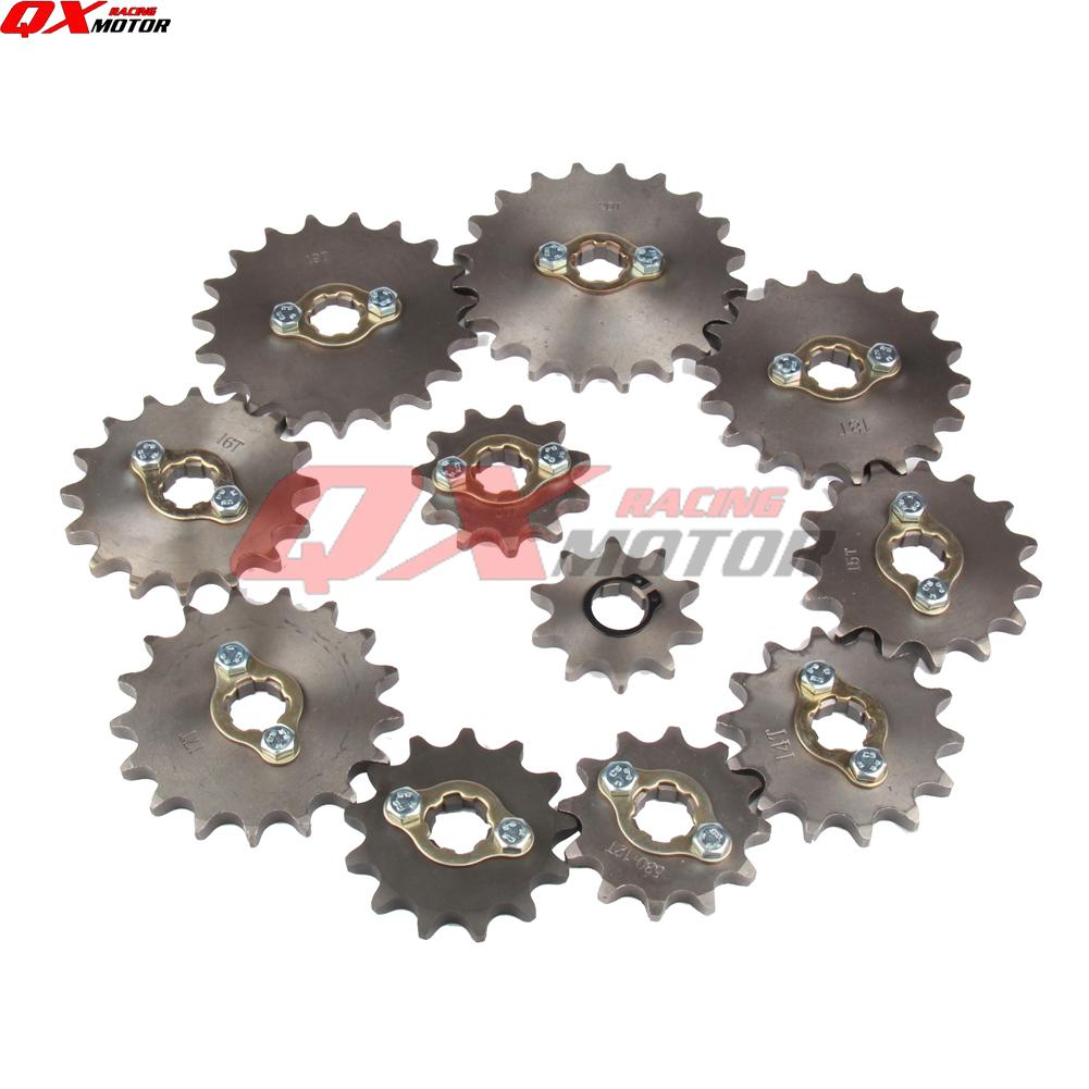 530 Chain 20mm 10 11 12 13 14 15 16 17 18 19 20 21 Teeth Front Engine Sprockets For 200 250cc Dirt Bike ATV Quad Buggy Motorbike