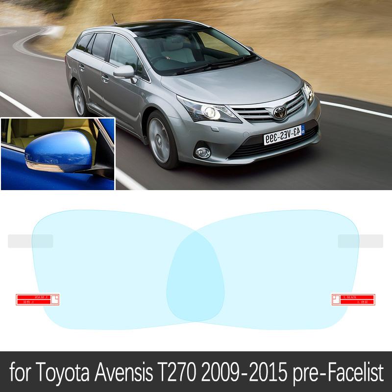 Full Cover Anti Fog Film Rainproof Rearview Mirror for Toyota Avensis T270 T27 2009~ Protective Films Car Clean Accessories