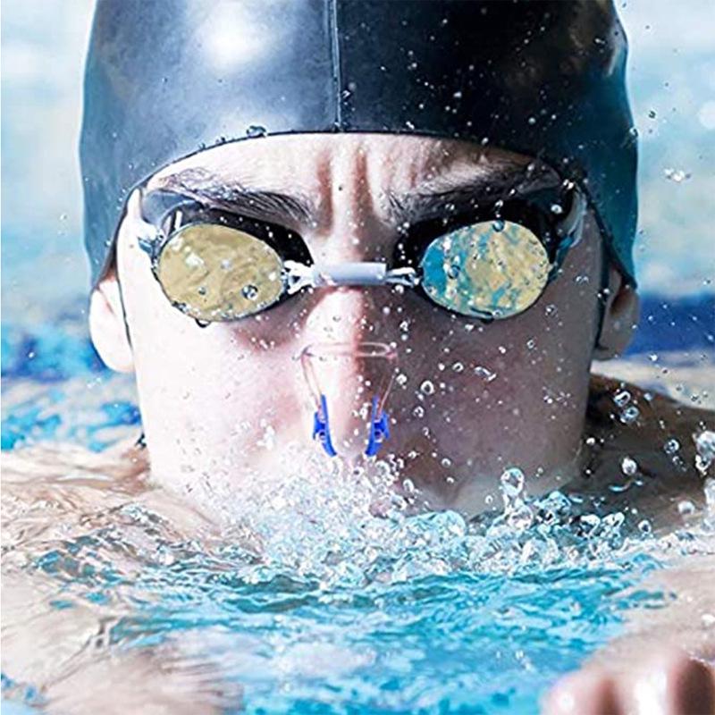 1 Paar Silikon-Schwimm-Nasenklammer, Wasserdichter Silikagel-Surf-Nasenstopfen-Schutz, Weiche Latex-Stöpsel für Kinder und Erwachsene