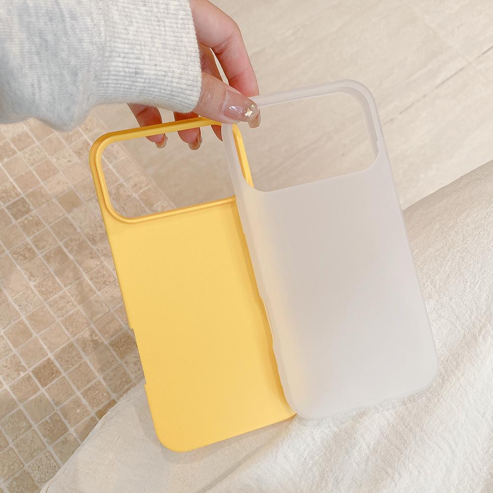 2 In 1 Card Holder Shockproof Case For iPhone Air 17 16 15 14 13 Pro Max Candy Color Matte Hard Cover Hybrid Shell Soft Shell