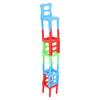 18 Plastic Chairs 4 Glass Cups Set Tumbling Drinking Game for Party Travel Promotions