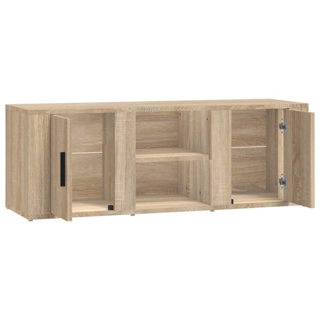 TV Cabinet In Sonoma Oak Finish 100 X 31.5 X 35 Cm Particleboard