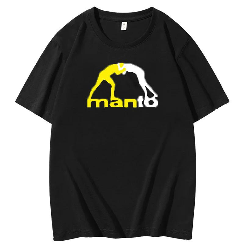 Men's T-shirt summer casual men's clothing soft polyester fabric short sleeves