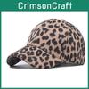 Pattern Leopard Cotton Baseball Cap Unisex Curved Brim Sun Hat For Wear Casual