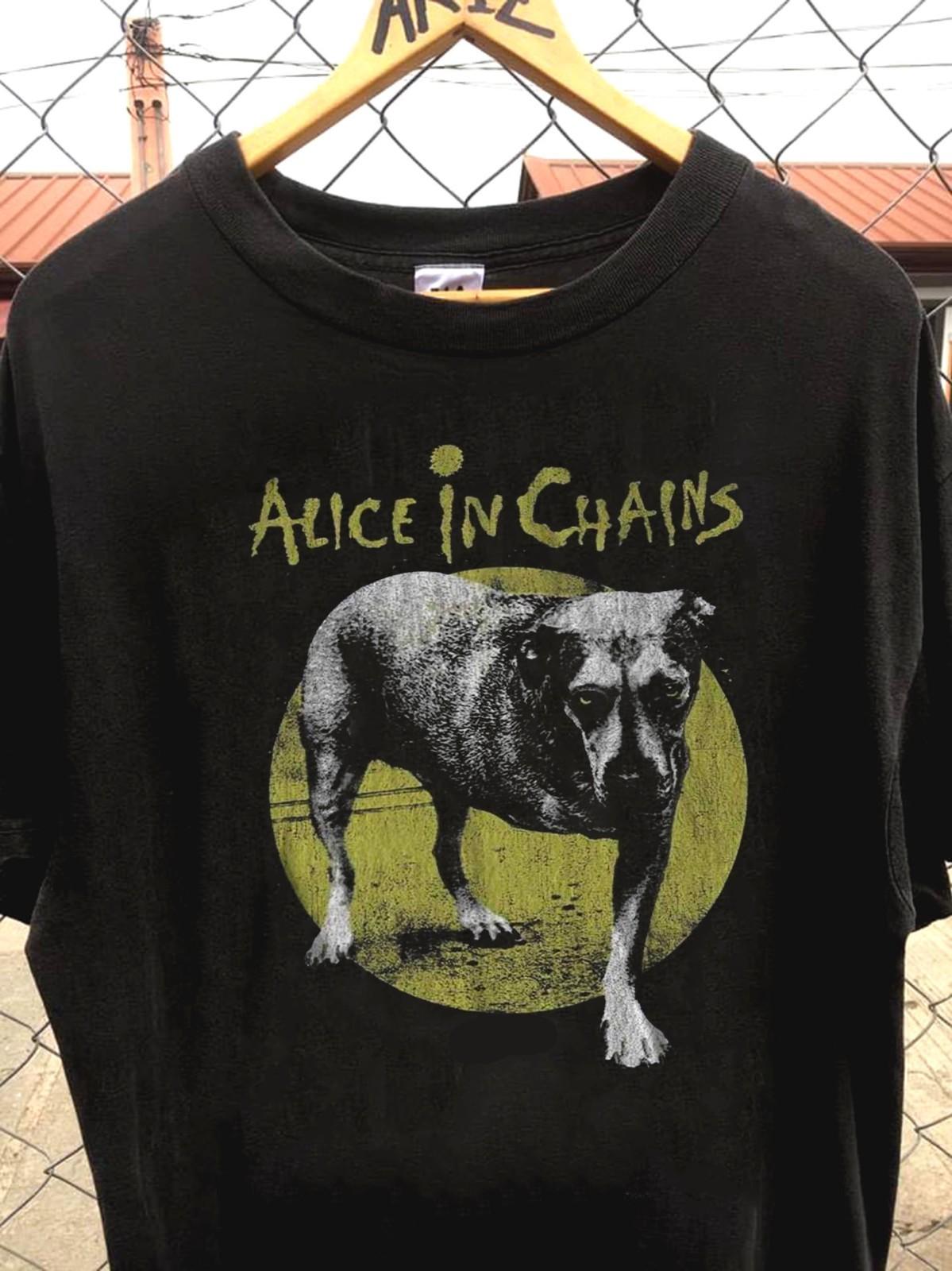 Винтажная футболка рок-группы Alice In Chains черная футболка QT5418 Унисекс футболка M