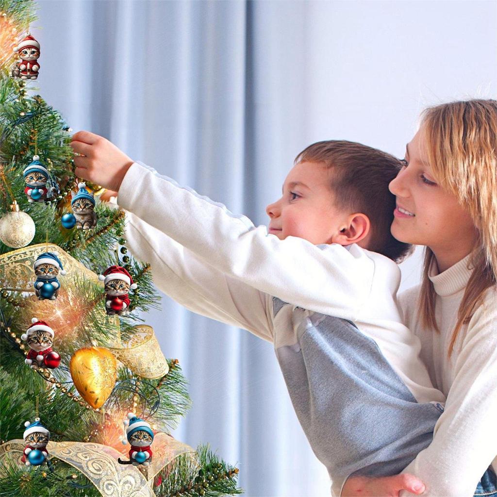 Christmas Cat Car Pendant Decoration