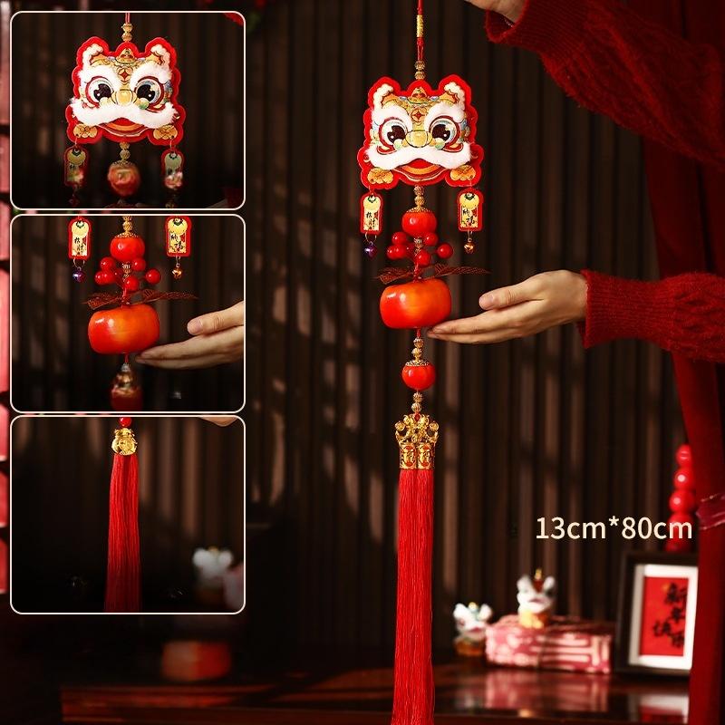 2026 Year Of The Horse Hanging Ornament  Year Lucky Lion Dance Decoraitons Diy Party Ornament Spring Festival Home Decor