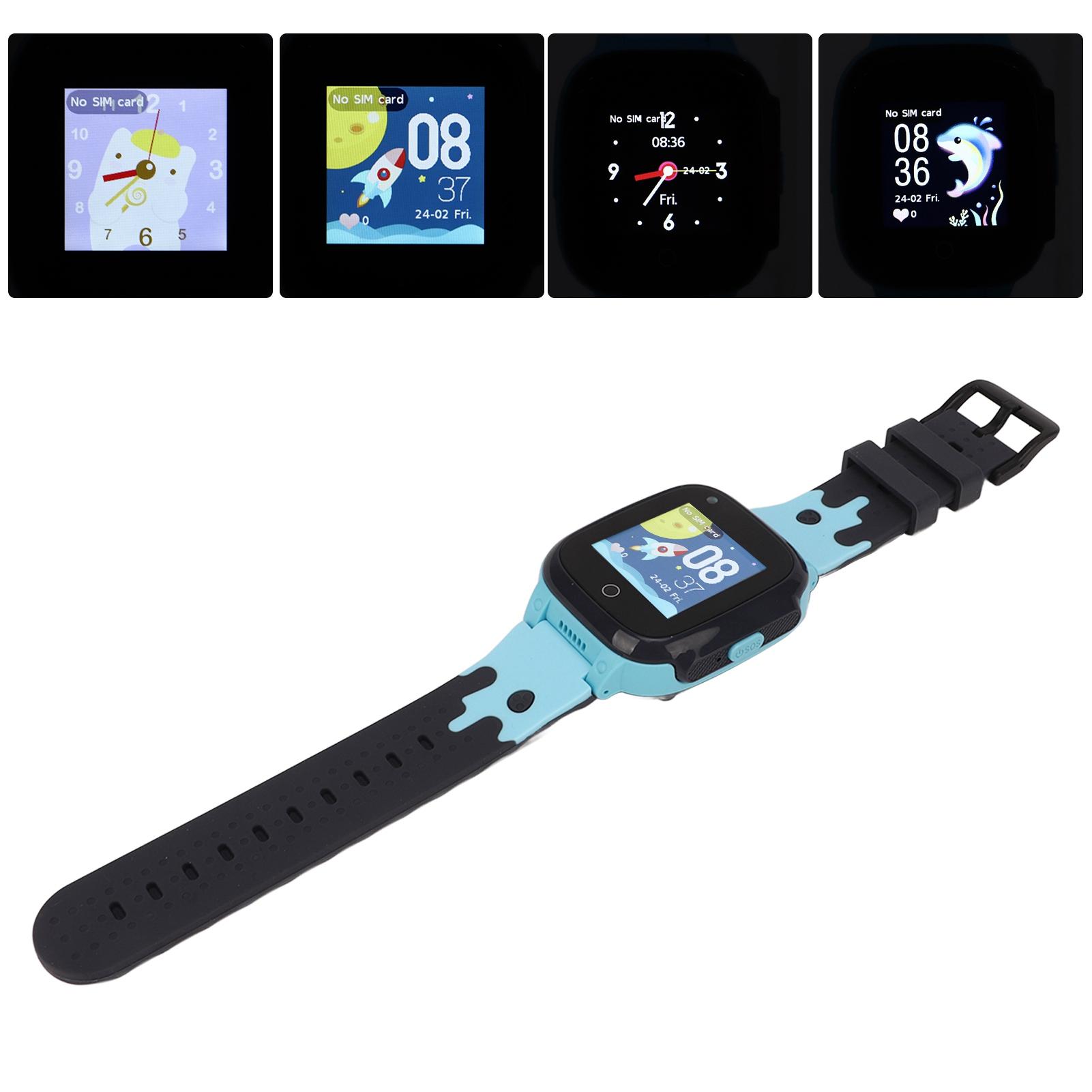 

4G Kids Smartwatch for Boys Girls 1.3inch Voice Chat Pedometer Standby Positioning Phone Watch