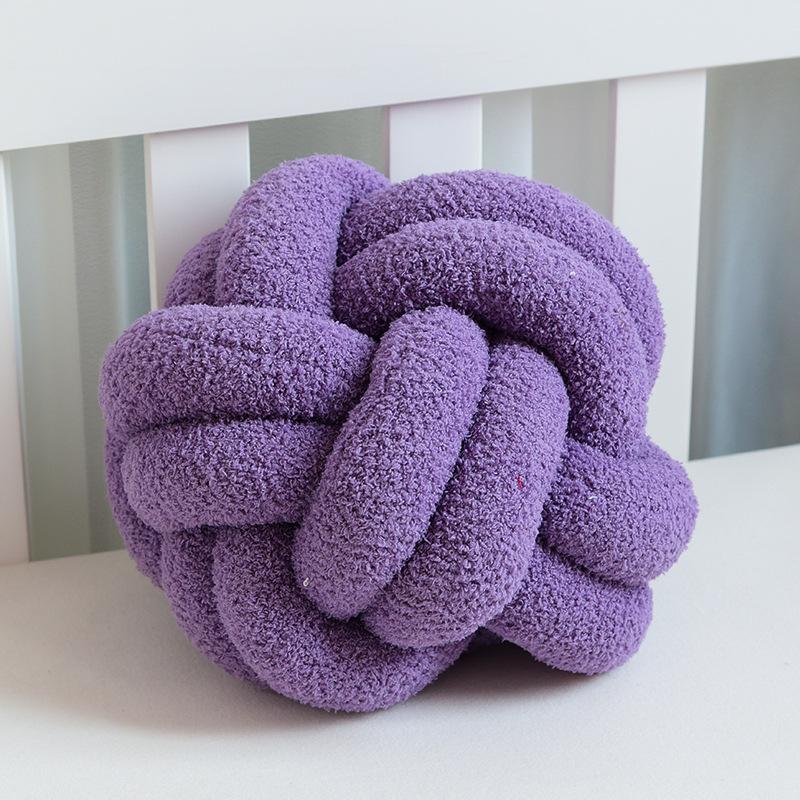 European Simple Hand-made Pillow with Skin-friendly Soft High Elastic Spherical Cushion Knotted Balls