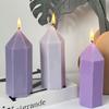 3D Hexagon Peaked Silicone Candle Mold DIY Festival Ornament Candle Soap Making Supplies Epoxy Resin Craft Molds Home Decor