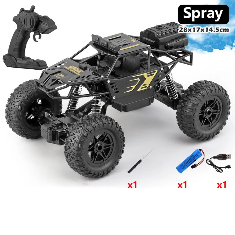 1: 18 Six Wheel Drive Rc Car Cross-Country Climbing Spray Racing Car Remote Control Electric Car Fall Resistant Boy Toy Gift
