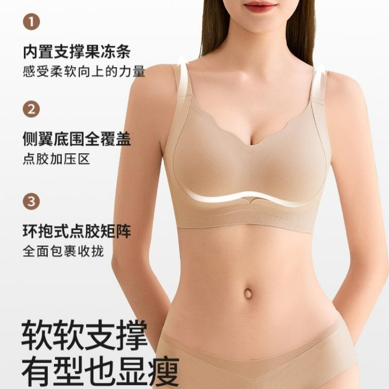 Women Plus Size Push Up Bra For Large Bust Shaping No Wire Backless Bra