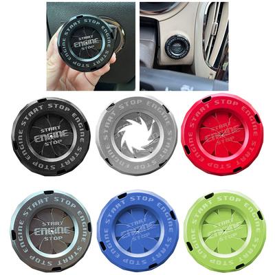 Decorative Rotary Push To Start Button Cover Key Start Button Cover DIY Decoration Ignition Device Decor for Motorcycle Auto