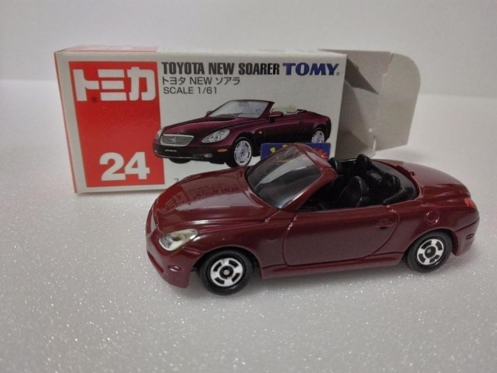 Tomica No. 24 Toyota New Soarer 1/61 scale die-cast model