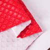 100/300/500cm Square Grid Ultrasonic Embossing Cotton Lining Fabric PU Leather Quilting Fabric for DIY Sewing Luggage Bag