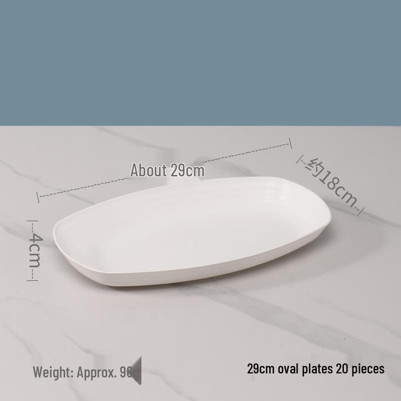 Large Round Disposable Dinner Plate - Thickened Rice Husk, Food-Grade, Ideal for Weddings & New Year Celebrations