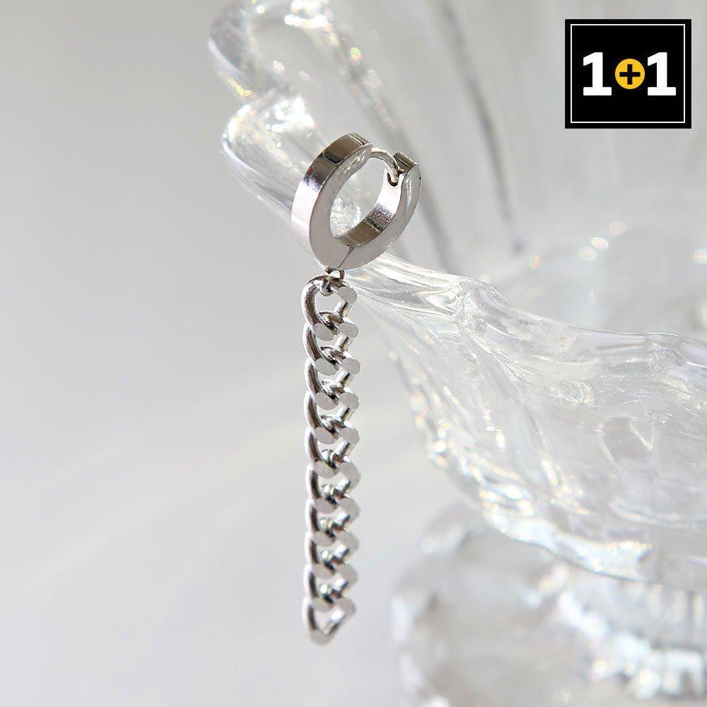 

[1+1] Surgical Piercing Ring Chain Drop Single-Sided Sale