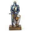 HDMbigmi Kingsguard Ornament Ritterstatue Schreibtisch Tischplatte Zubehör Stifthalter Stiftehalter Briefbeschwerer für Büro und Zuhause (blau)